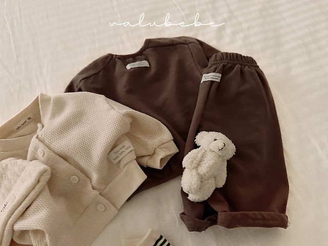 [即納6M/S]《valubebe》Front Slit Tweed Pants white melange 35