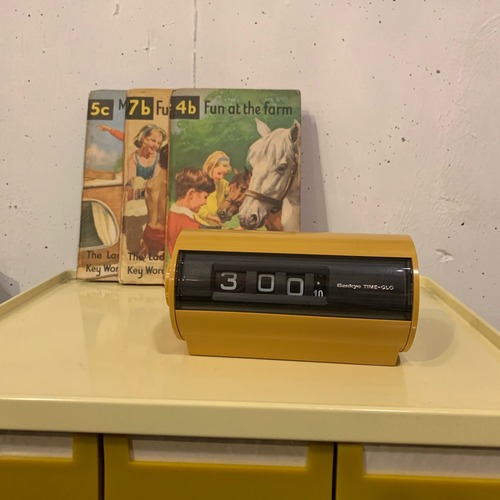SANKYO DIGITAL CLOCK　レトロ ドラム式時計　昭和レトロ　モダン　ミッドセンチュリー