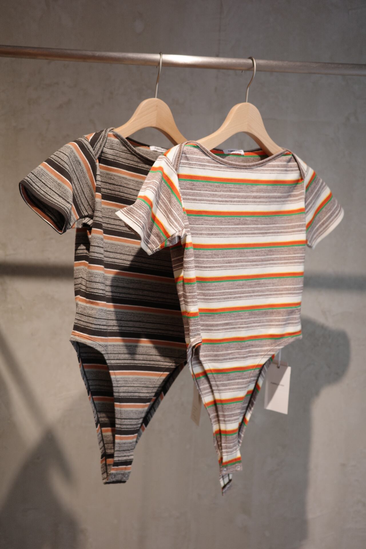 フミカウチダGrandrelle multi stripe bodysuit FUMIKA_UCHIDA/Grandrelle multi stripe bodysuit | ikasa.