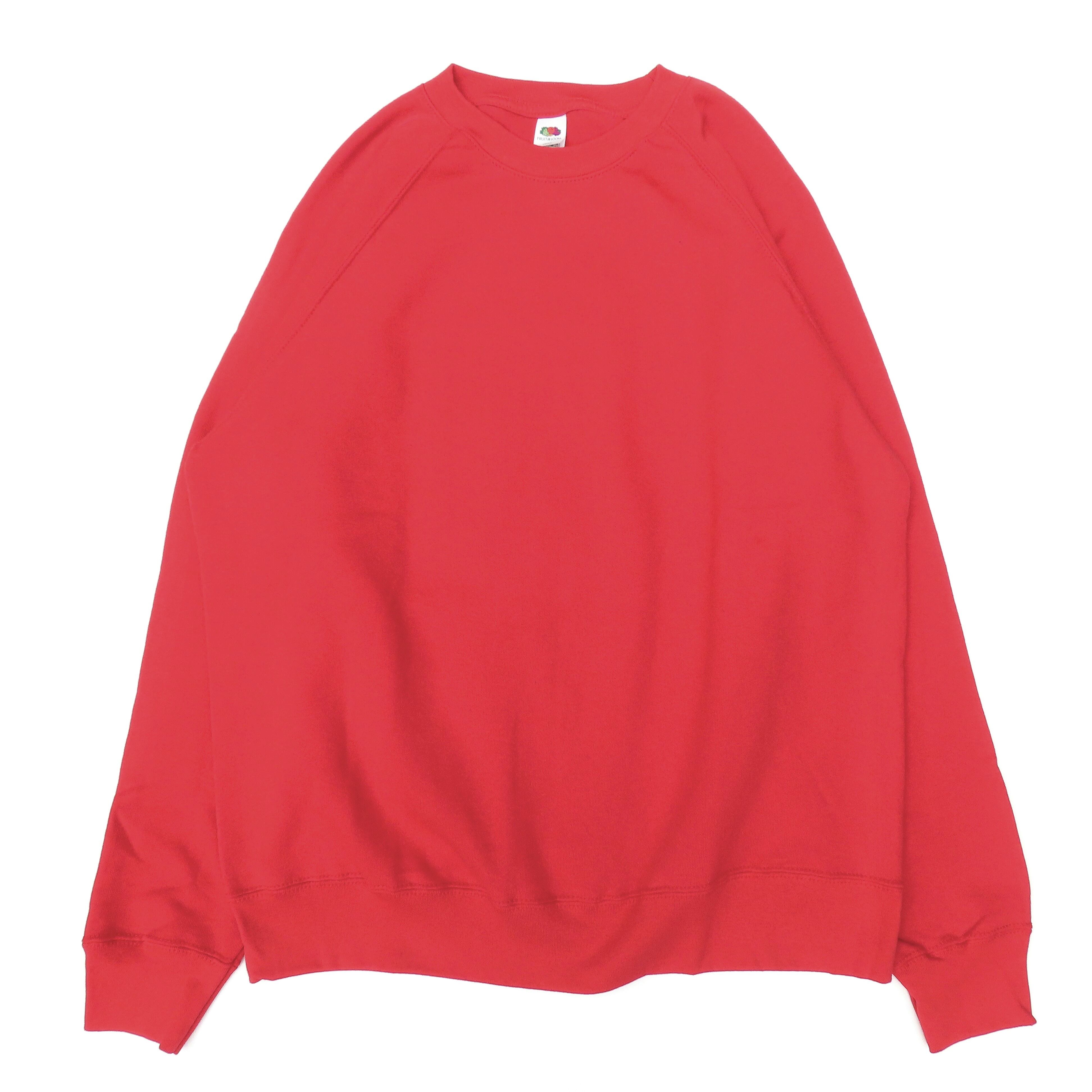 EURO FRUIT OF THE LOOM Classic SWEAT レッド