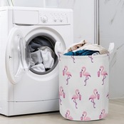Round Laundry Basket White 4372