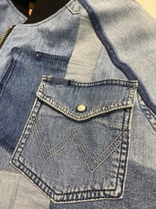 【bomber37】再構築リバーシブルボンバー Kimono×denim MIX BOMBER JACKET