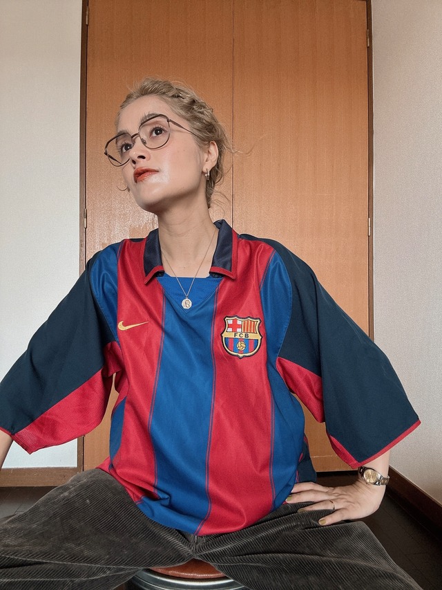 （SH876）00’s FC Barcelona game shirt (No.7 Saviola)