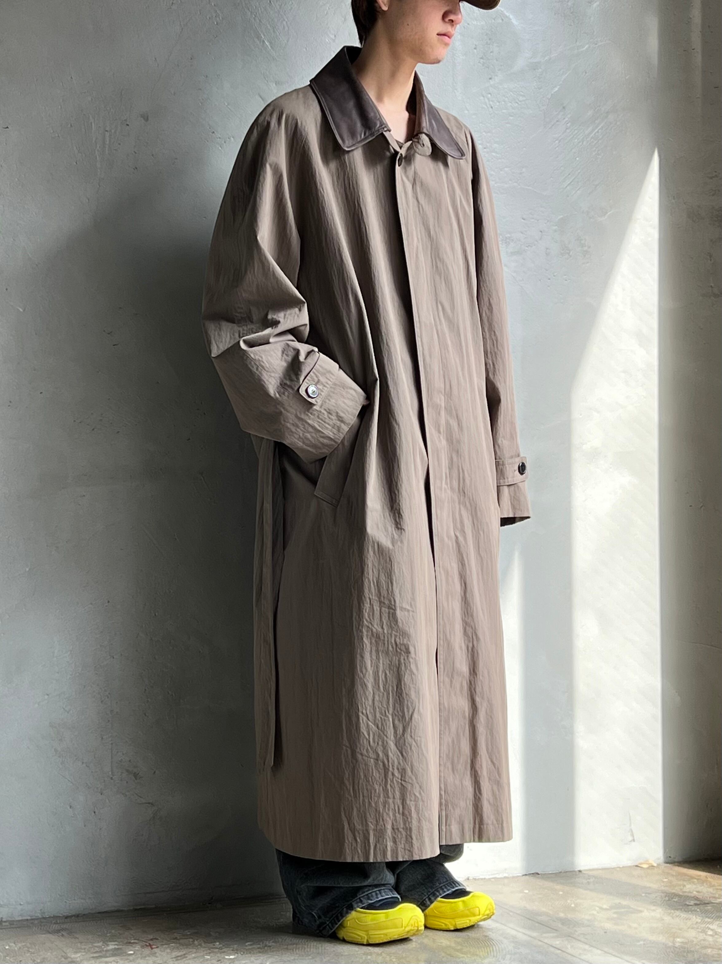 90'sオーバーサイズデタッチャブルレザーカラーコート | TUNAGI JAPAN