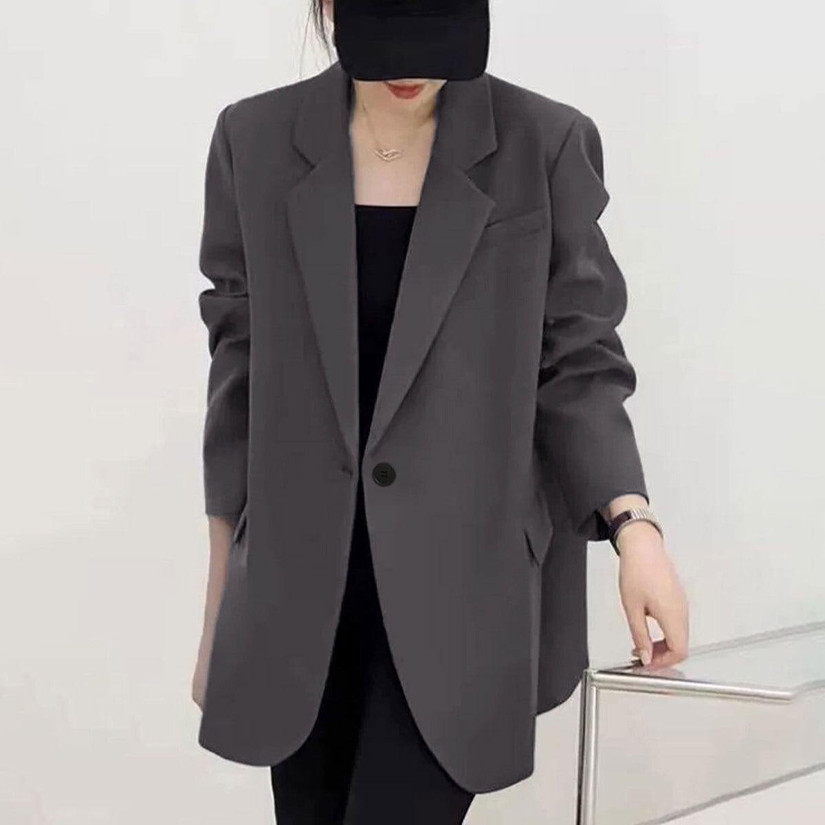 テーラード ジャケット スーツ レディース 春夏秋 アウター 韓国 きれいめ 大人 シンプル 通勤 ビジネス オフィス カジュアル OL 仕事 上品 軽量 ゆったり 体型カバー 大人可愛い 大人女子