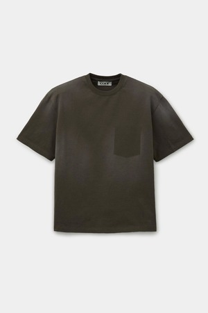 [COOR] Spray Washed Pocket Point T-Shirt (Olive Khaki) 正規品 韓国ブランド 韓国通販 韓国代行 韓国ファッション クール クーア クアー 日本 店舗
