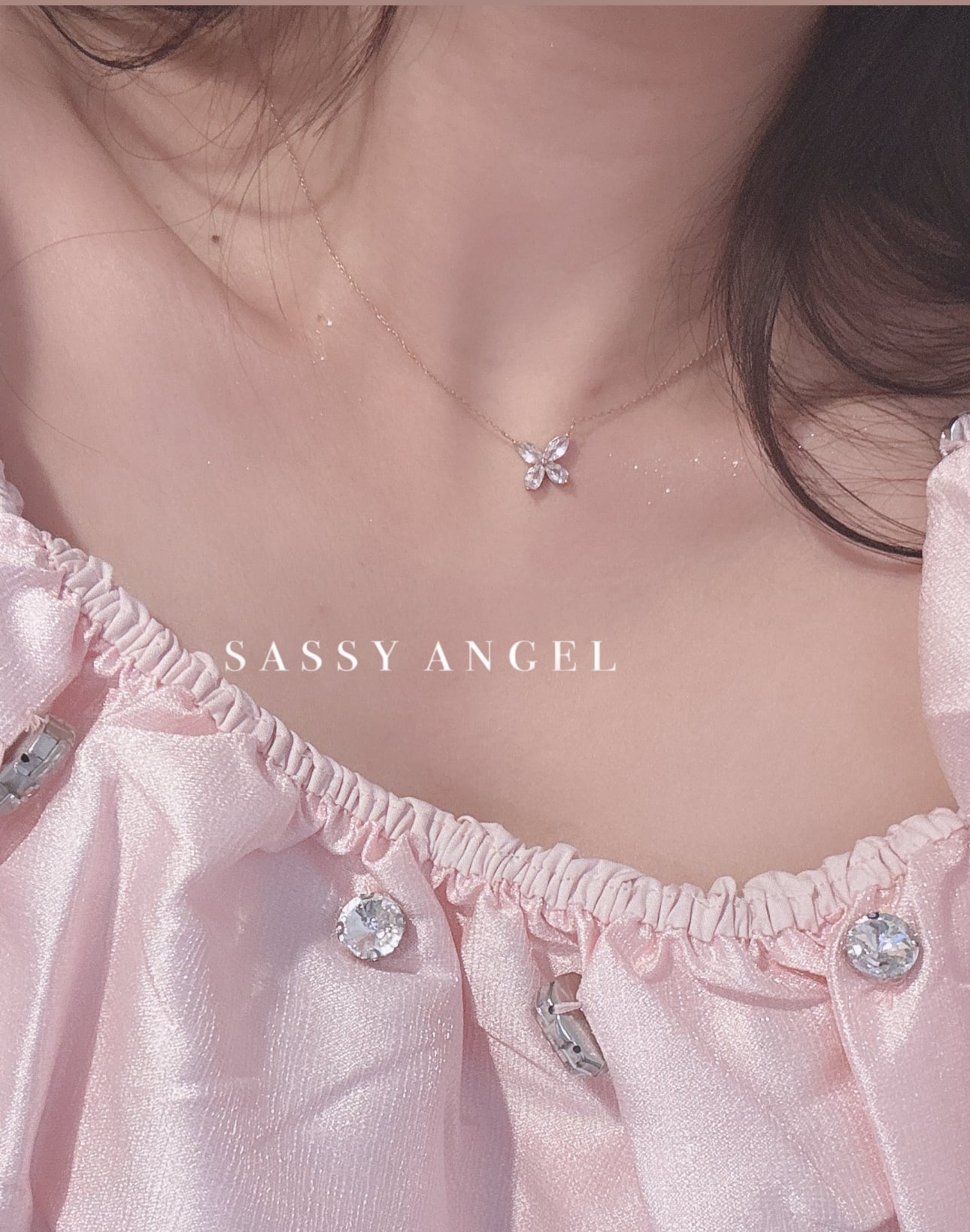 mini candy butterfly necklace [267] | SASSY ANGEL