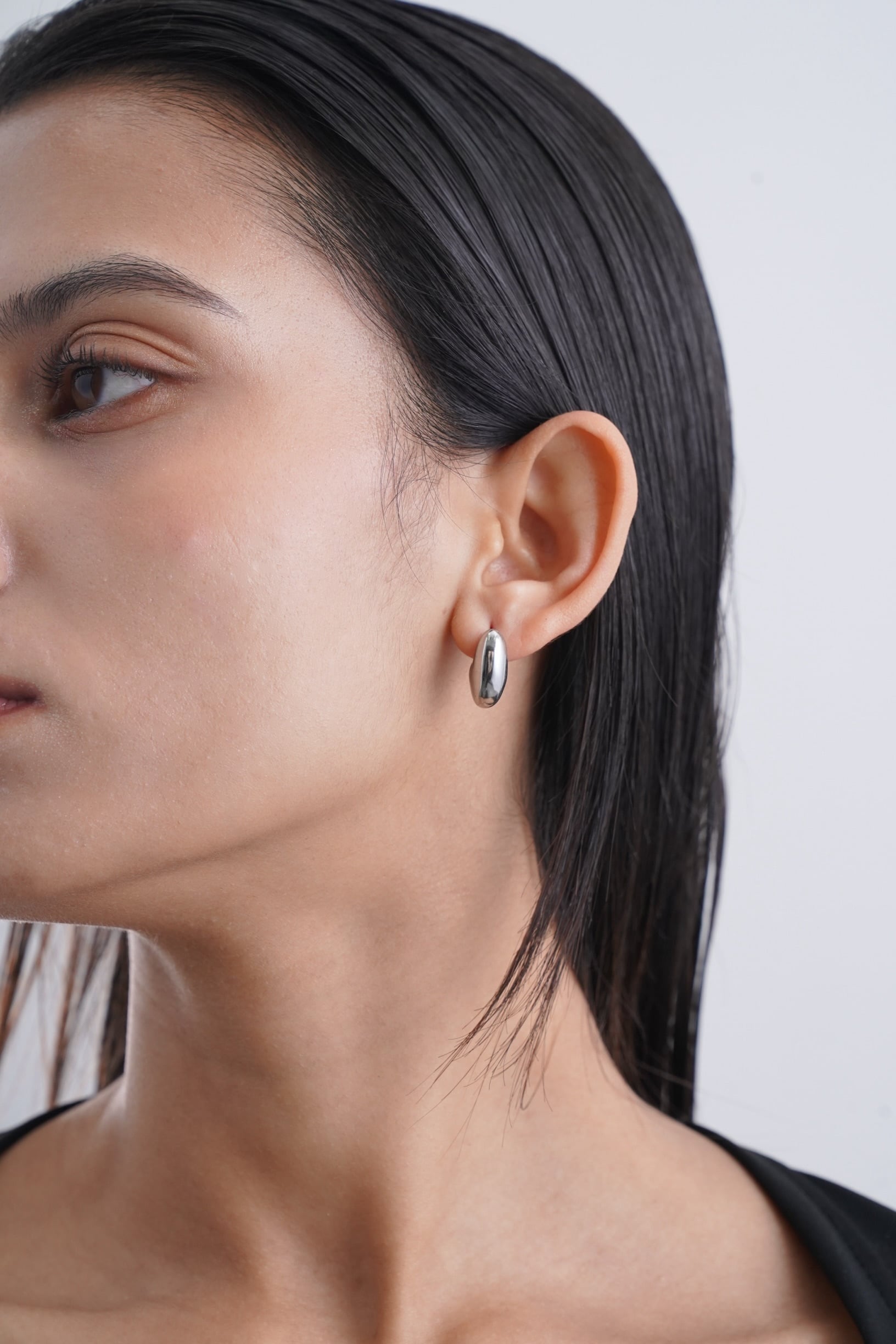 316L drop hoop pierce［silver］#p102 | namuel