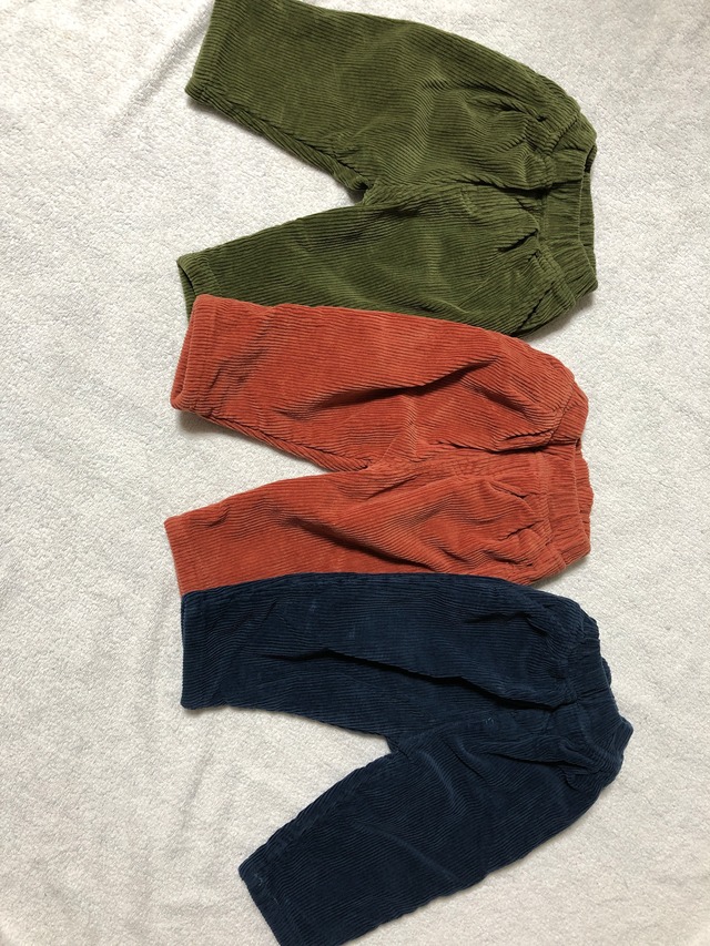 裏起毛 コーデュロイパンツ