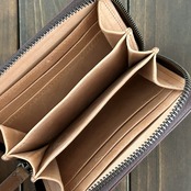 HORWEEN シェルコードバン ミドルウォレット バーボン