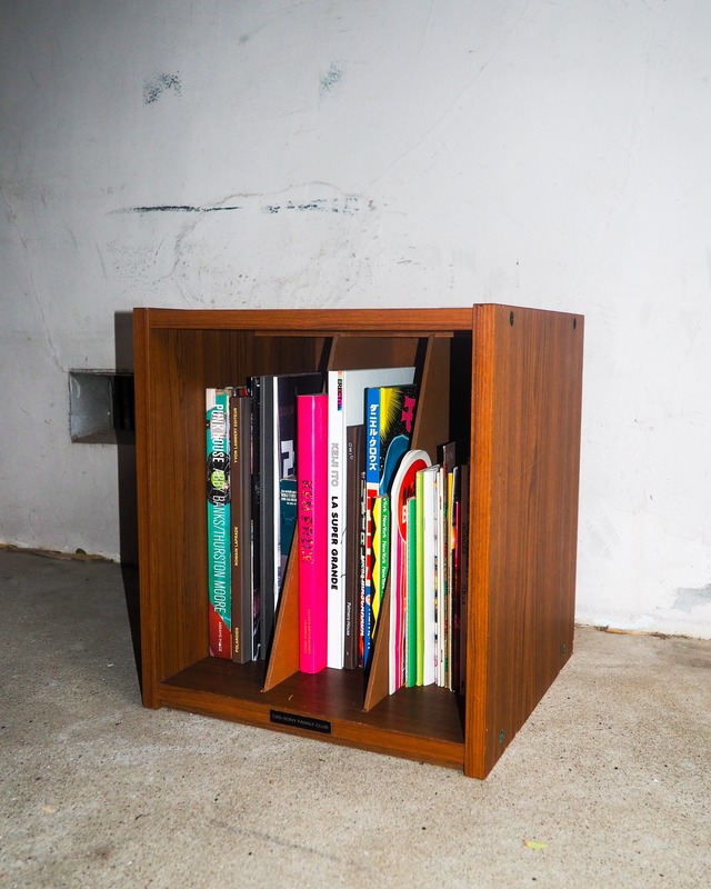 cbs sony record wooden box
