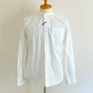 Band Collar L/S Shirts　Off-White Oxford