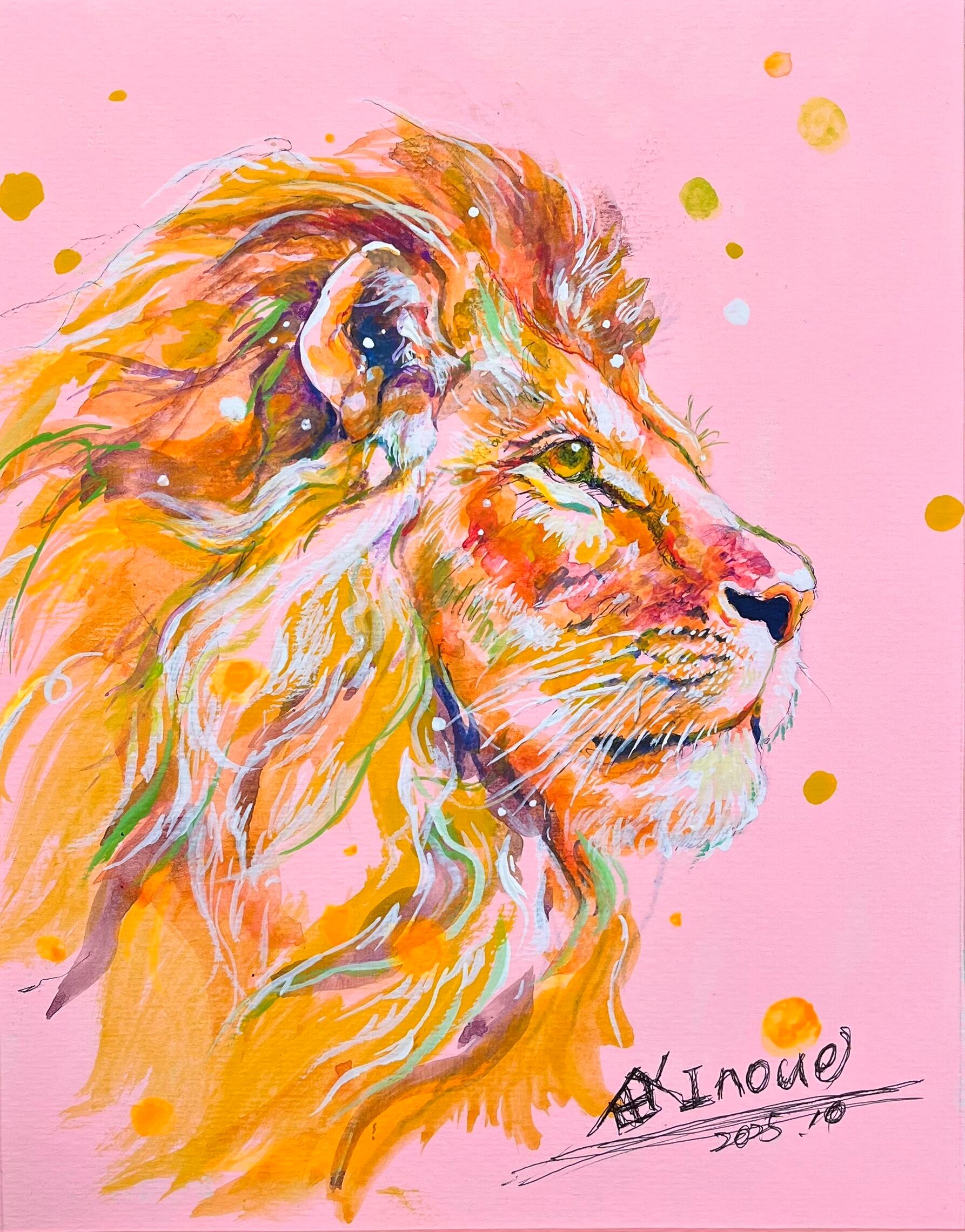 ラフ画 ライオン | inoueke