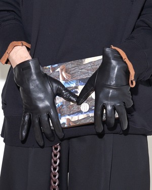 ssstein "LEATHER GLOVE〔OLIVE〕"