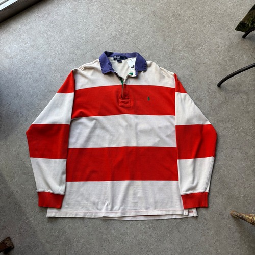 Early 1990s Polo by Ralph Lauren zip up rugger shirt【仙台店】