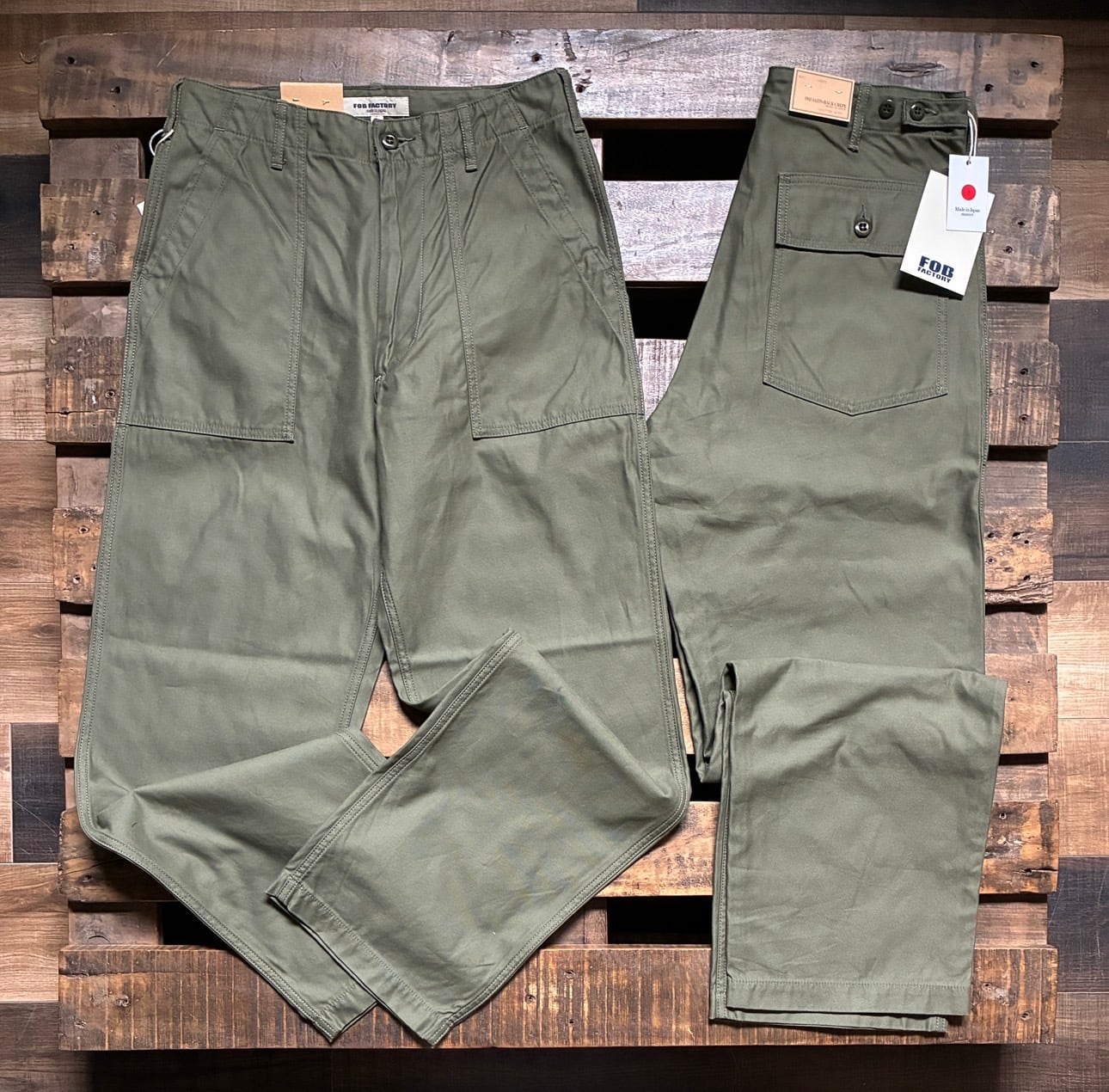 FOBFACTORY 888 three eight DENIM BAKER PANTS スリーエイト デニム