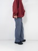 80s 90s 千鳥格子柄 No-tuck slacks