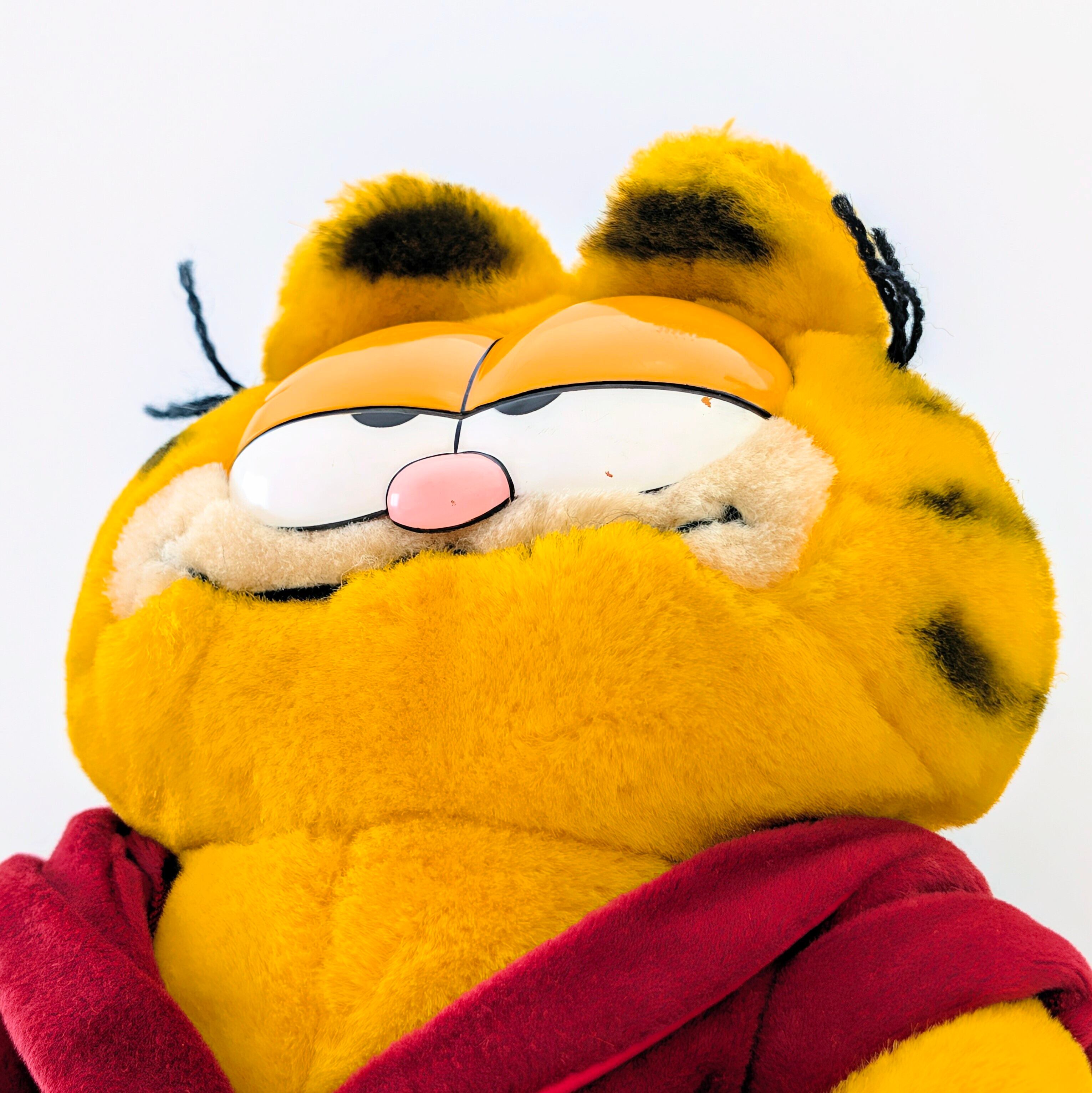 ☆ VINTAGE 1980年代初期 ☆【 Garfield ( ガーフィールド ) 】『 ゴージャスガウン ガーフィールド(笑) 』ぬいぐるみ / プラッシュ / plush / 1980年代年製 〚アメリカン雑貨 アメトイ〛