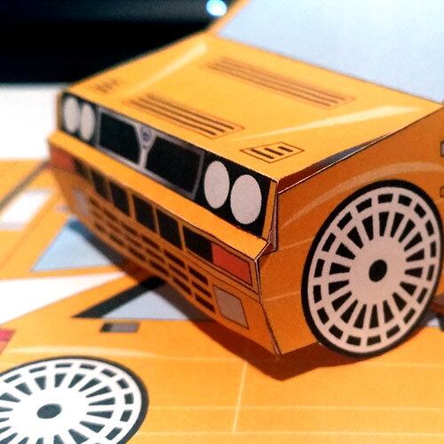 デザインペーパー 2 ペーパークラフト_DL2-YE | bow design factory