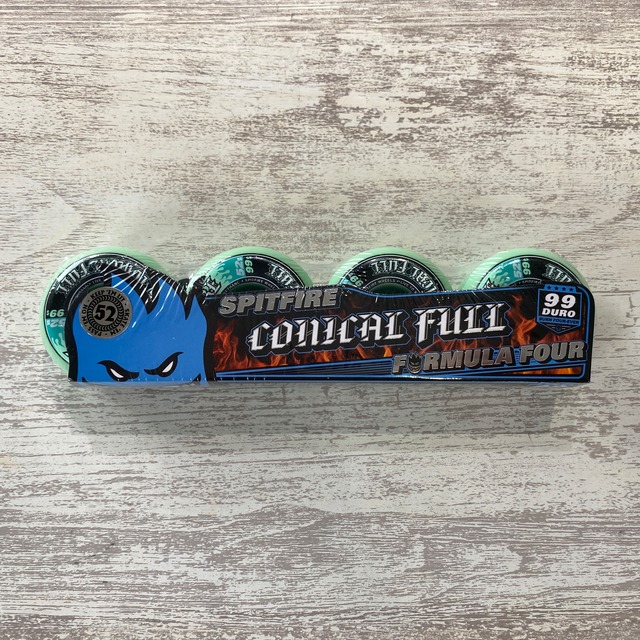 【SPITFIRE】 FORMULA FOUR /CONICAL FULL / TEAL /52mm/99DURO