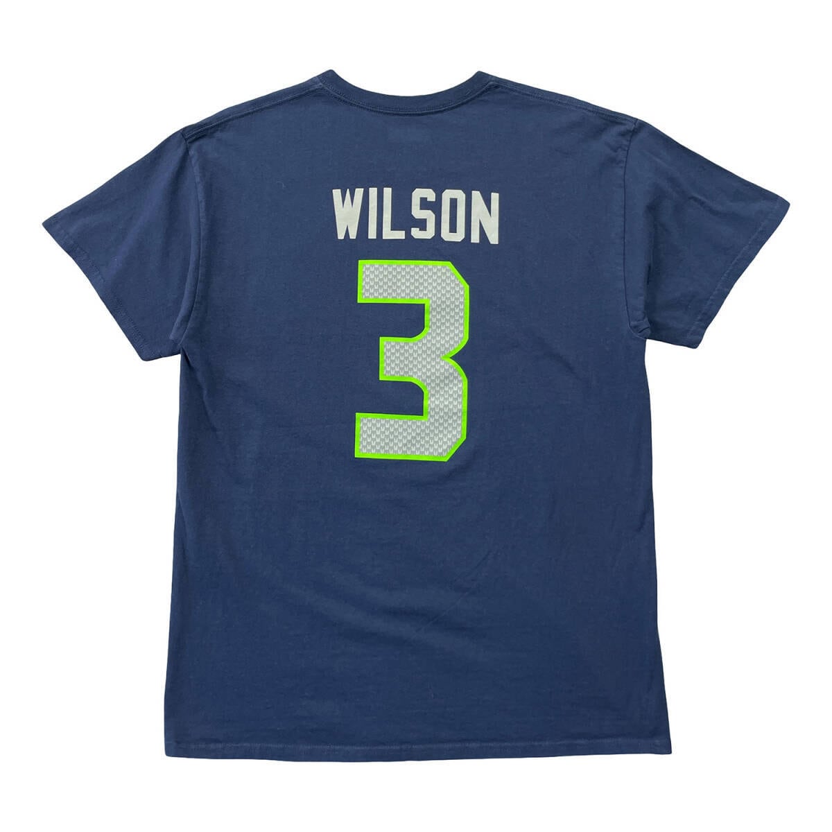 NFL シアトル・シーホークス フットボールTシャツ 90s USA製 USA 古着 NFL シアトルシーホークス Tシャツ プリント メンズL クルー