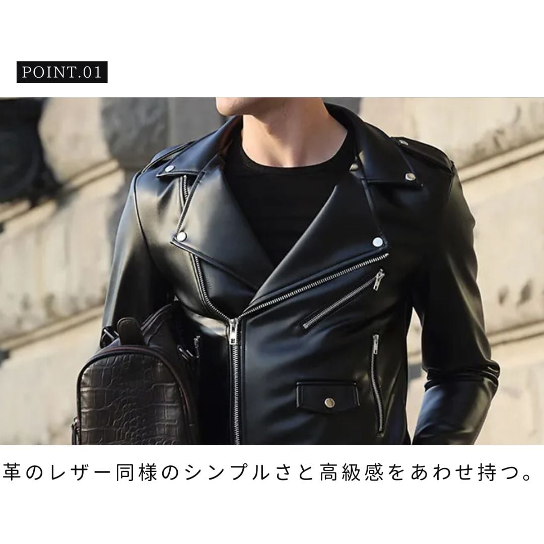BLACKUP ブラックアップ レザージャケット バイカージャケット レパスバイカーレザージャケット | ファッション通販サイト NUGU