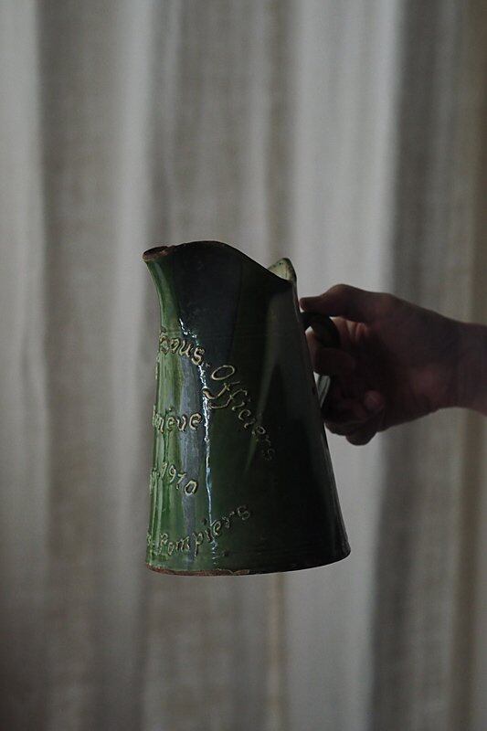 色の変化 陶器水差し-antique pottery pitcher | Pay ID