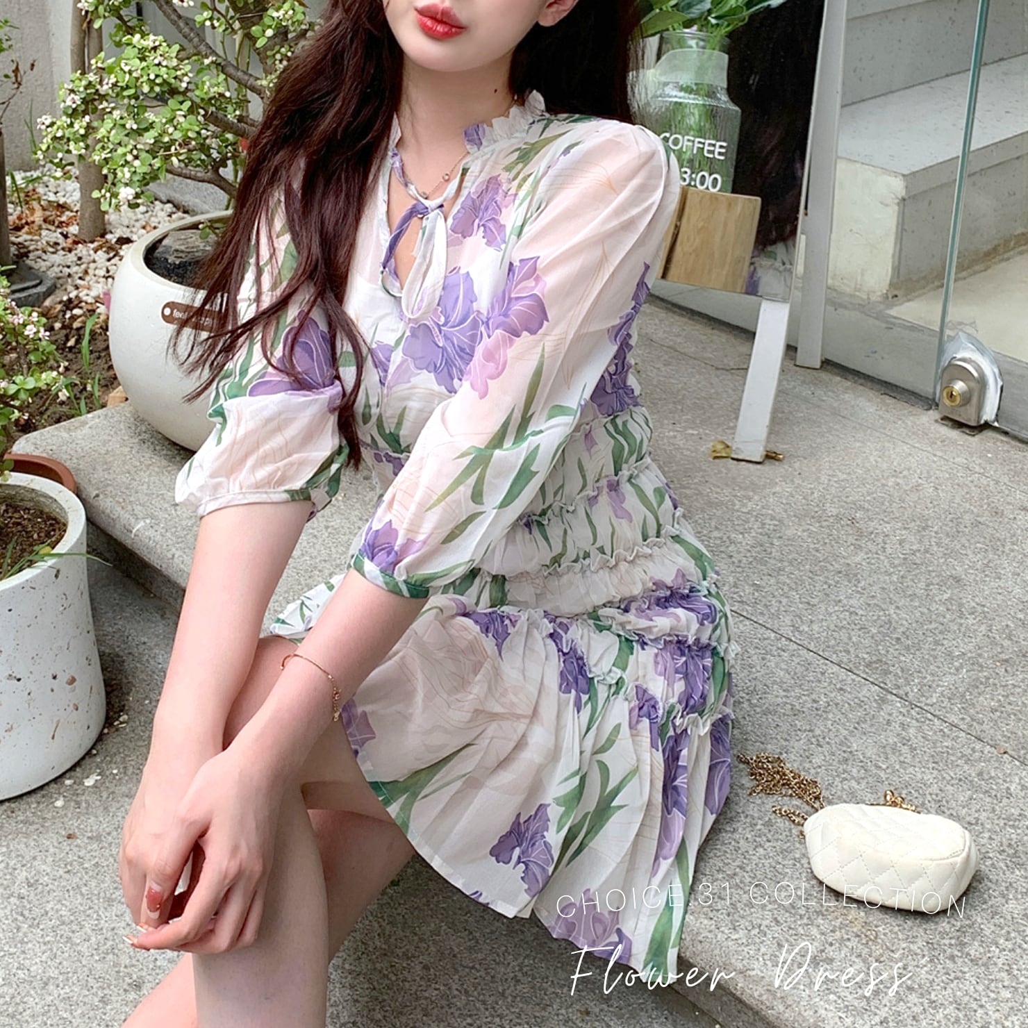 花柄 シフォン シャーリング ワンピース ミニ丈 長袖 レディースファッション Choice 31 レディースファッション通販 花柄 シフォン シャーリング ワンピース ミニ丈 長袖 レディースファッション Choice 31 レディースファッション通販