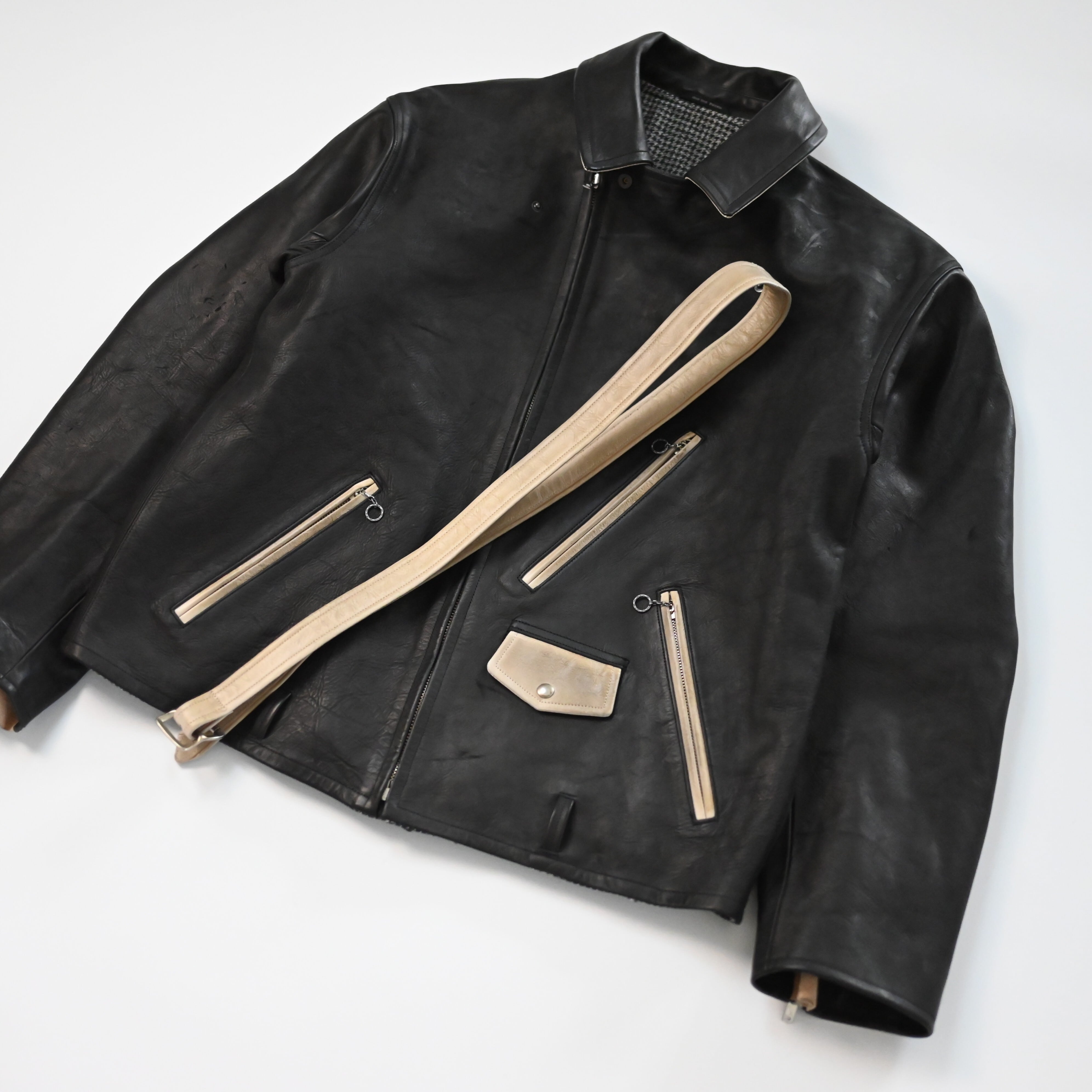 OLD JOE / PATINA HORSE-HIDE PERFECTO JACKET (Two-Tone) | GANKO