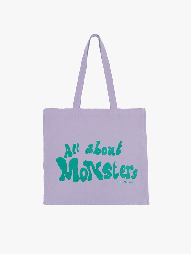 〈 BOBO CHOSES 26AW 〉  All About Monsters tote bag / ORANGE