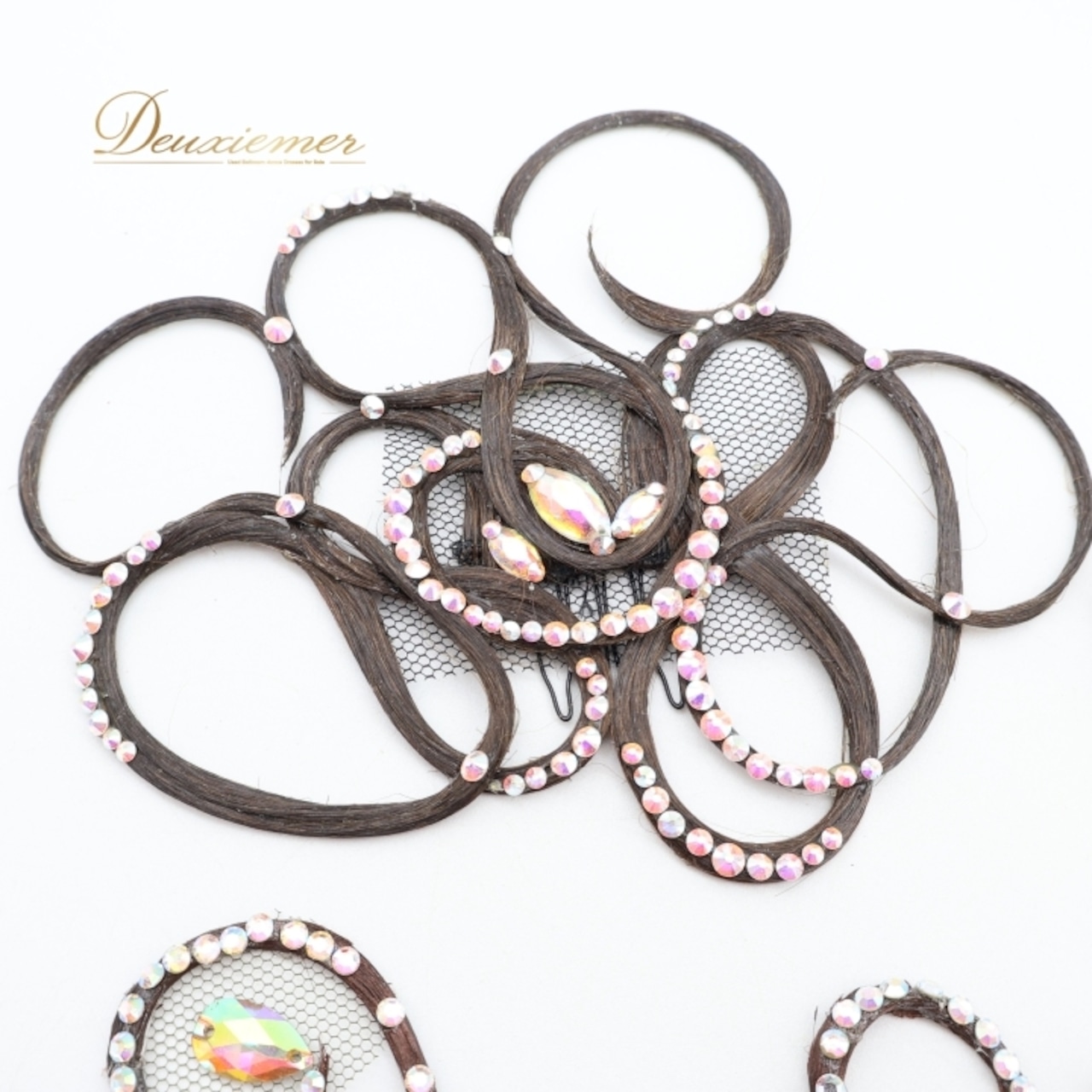 社交ダンス 小物 まとめ売り セット ヘアオーナメント ヘア小物 ヘアアクセサリー イヤリング つけ毛 つけ髪 デモ パーティ 発表会 ブラック系 シルバー系 ヘアパーツ デコレーション ビジュー アクセサリー 耳飾り 競技用 コスチューム おしゃれ