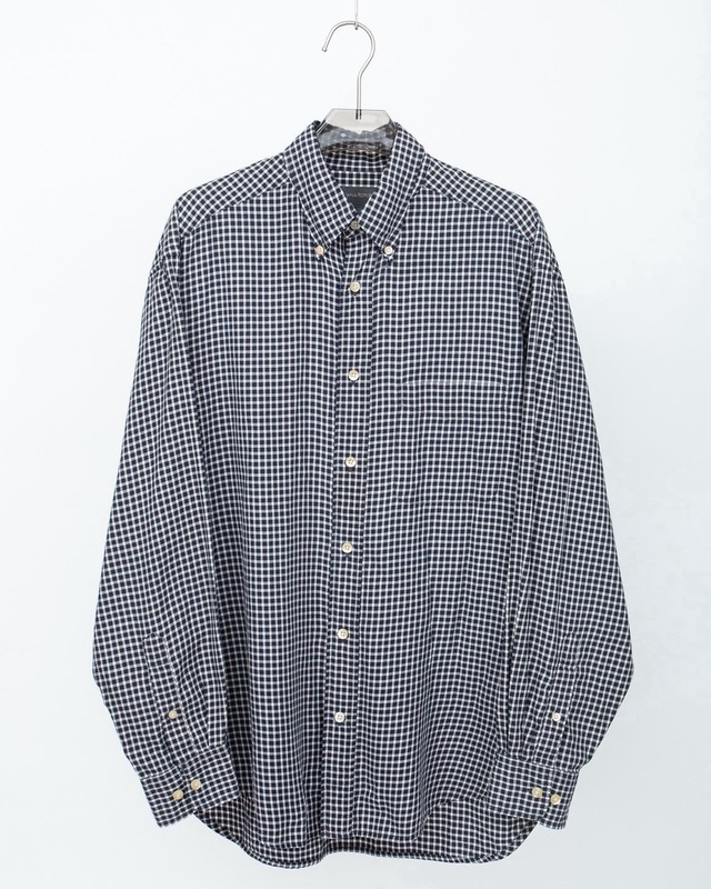 "BANANA REPUBLIC" check cotton shirt