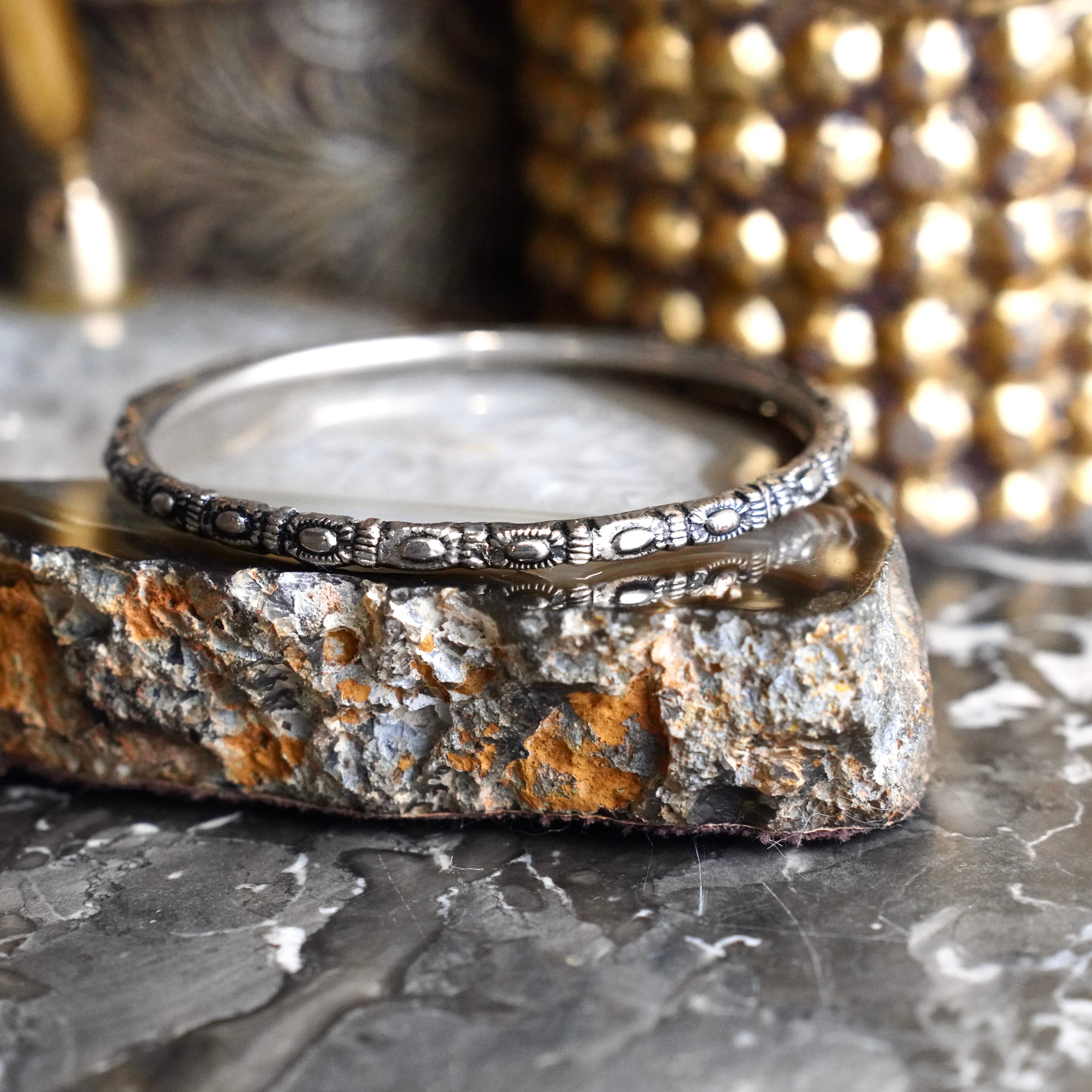 USA VINTAGE METALWORK DESIGN BANGLE/アメリカ古着メタルワーク