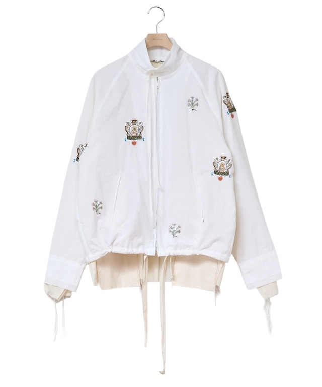 Midorikawa / MID26AW-SH05 EMBROIDERY SHIRT DRIZZLER(WHITE CAT)