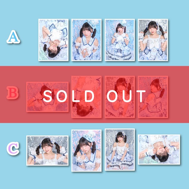 【姫野ひなの 生誕記念】ブロマイド4種1セット（×3パターン）【MVG058】