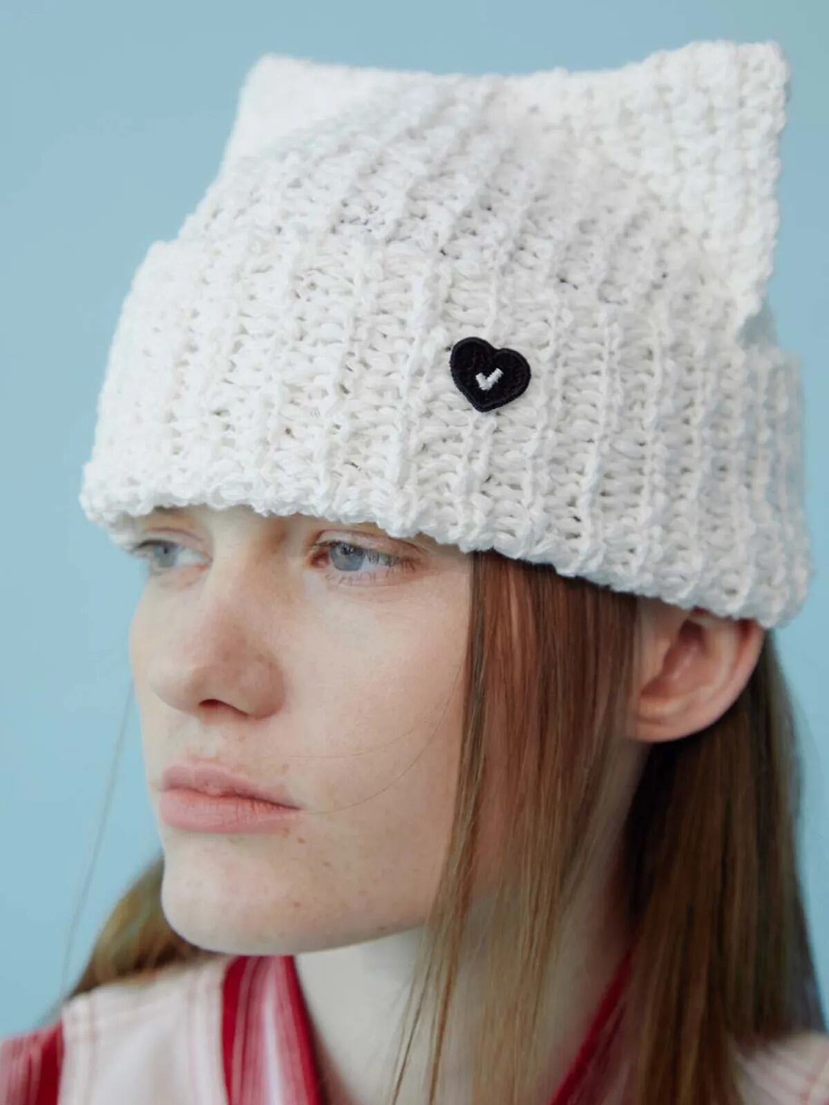 ☆RIIZE ソンチャン 着用！！【AWESOME NEEDS】SS Cat Knit Hat_White