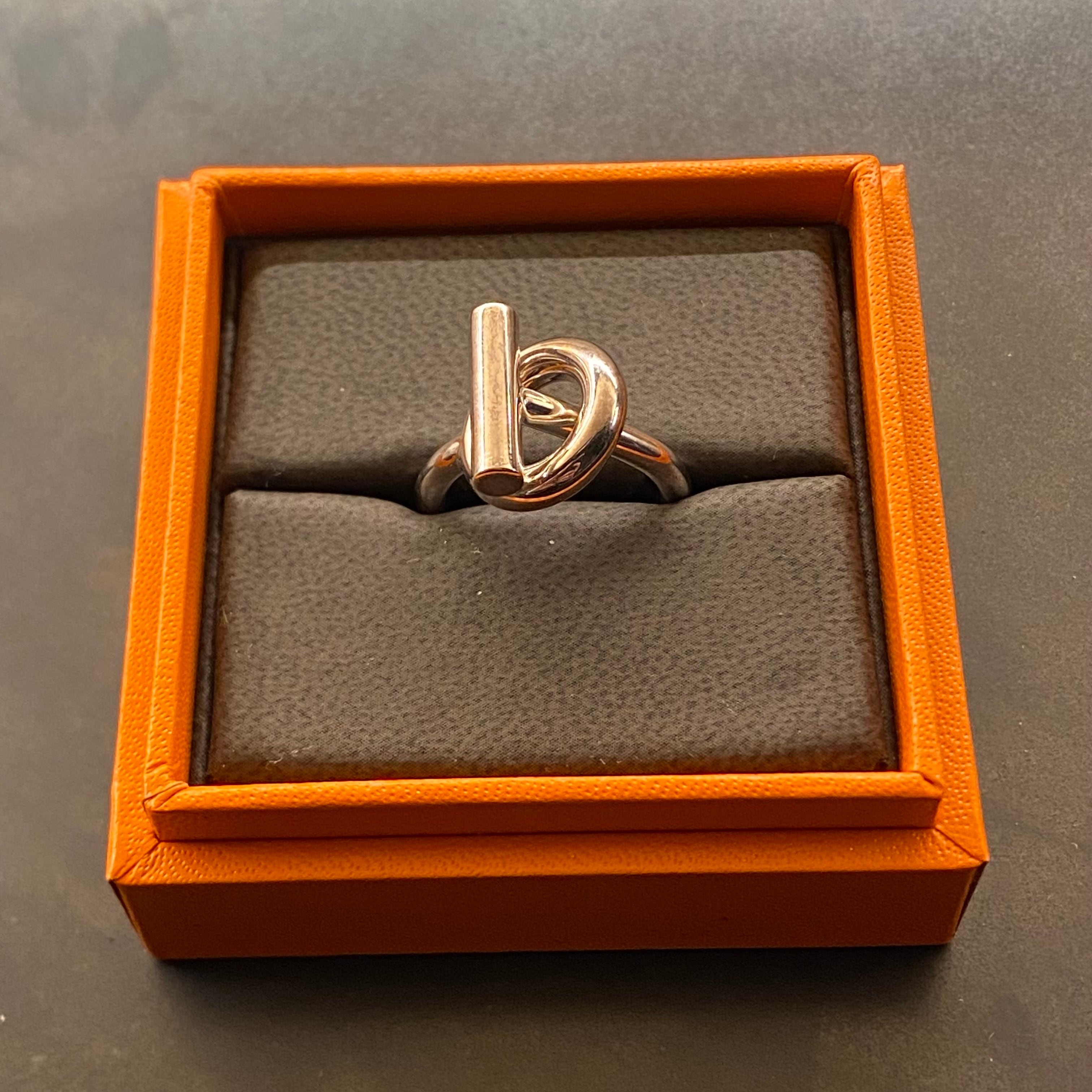 Herms エシャペリング/53/指輪/Echappee/美品/エルメス Hermès エシャペリング/53/指輪/Echappee/美品/エルメス