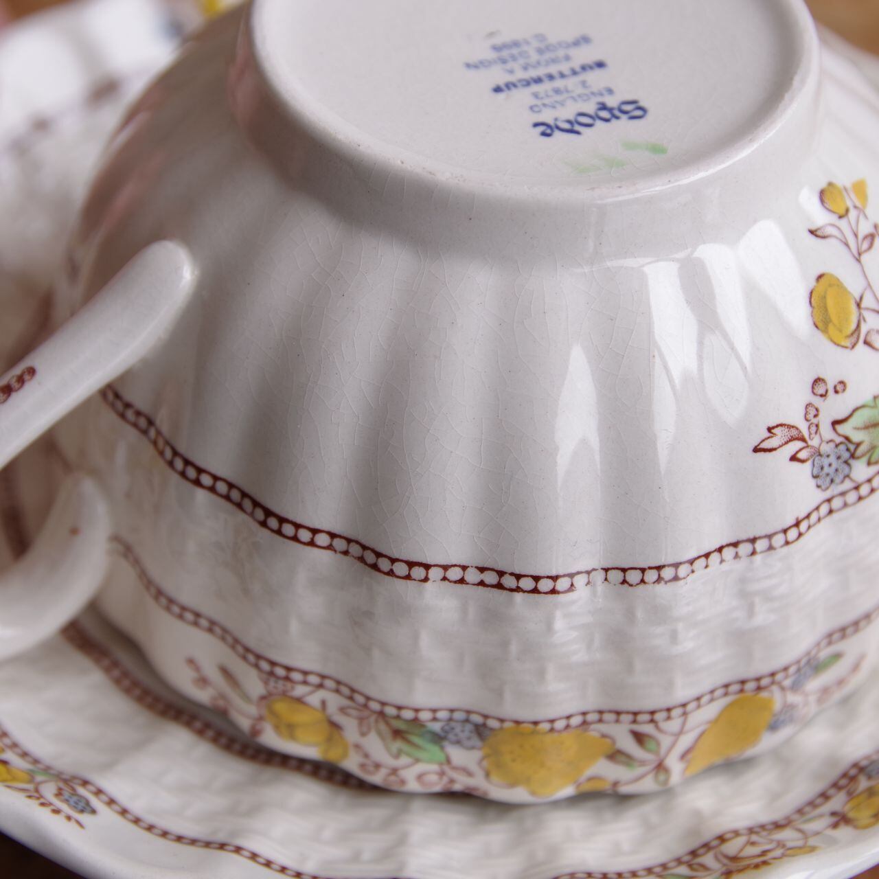 スポード バターカップ ティーカップ ソーサー Spode Buttercup きん