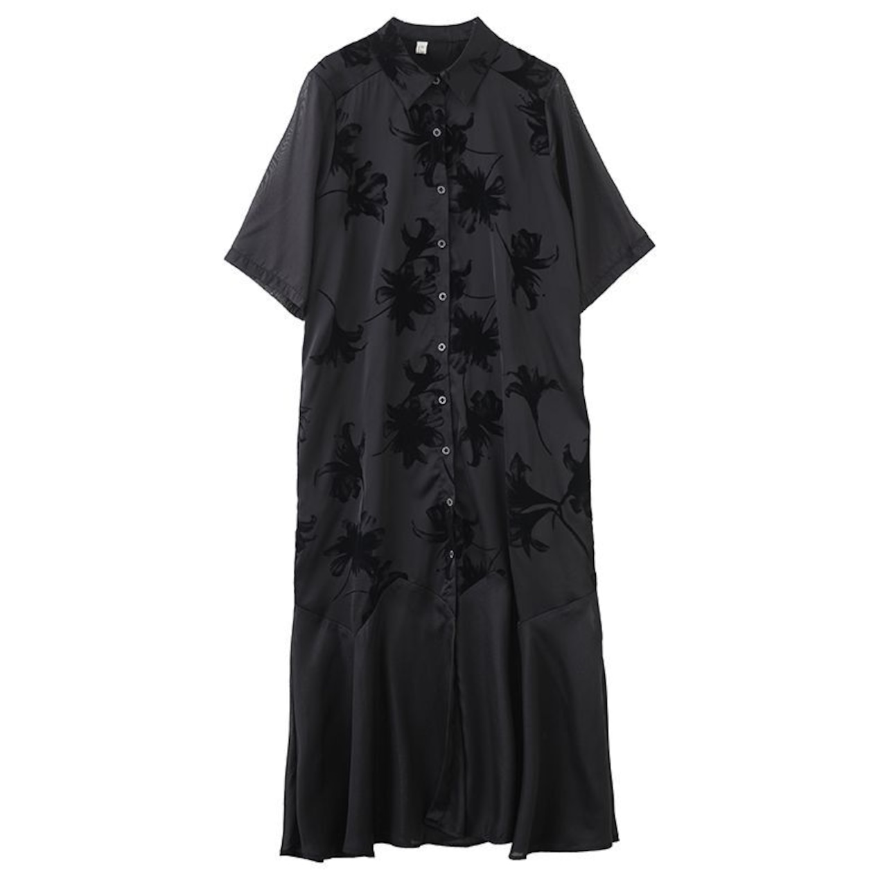 エレガントシアー 百合柄 ワンピース  30143