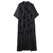 エレガントシアー 百合柄 ワンピース  30143