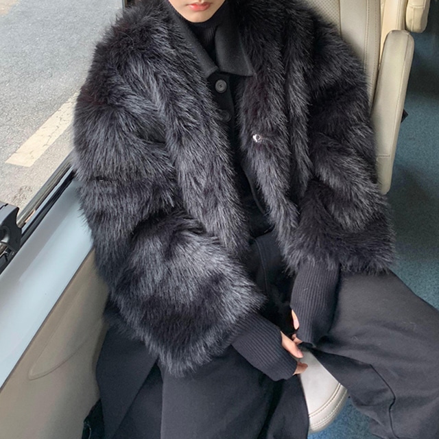 romantic winter fur coat <3colors>