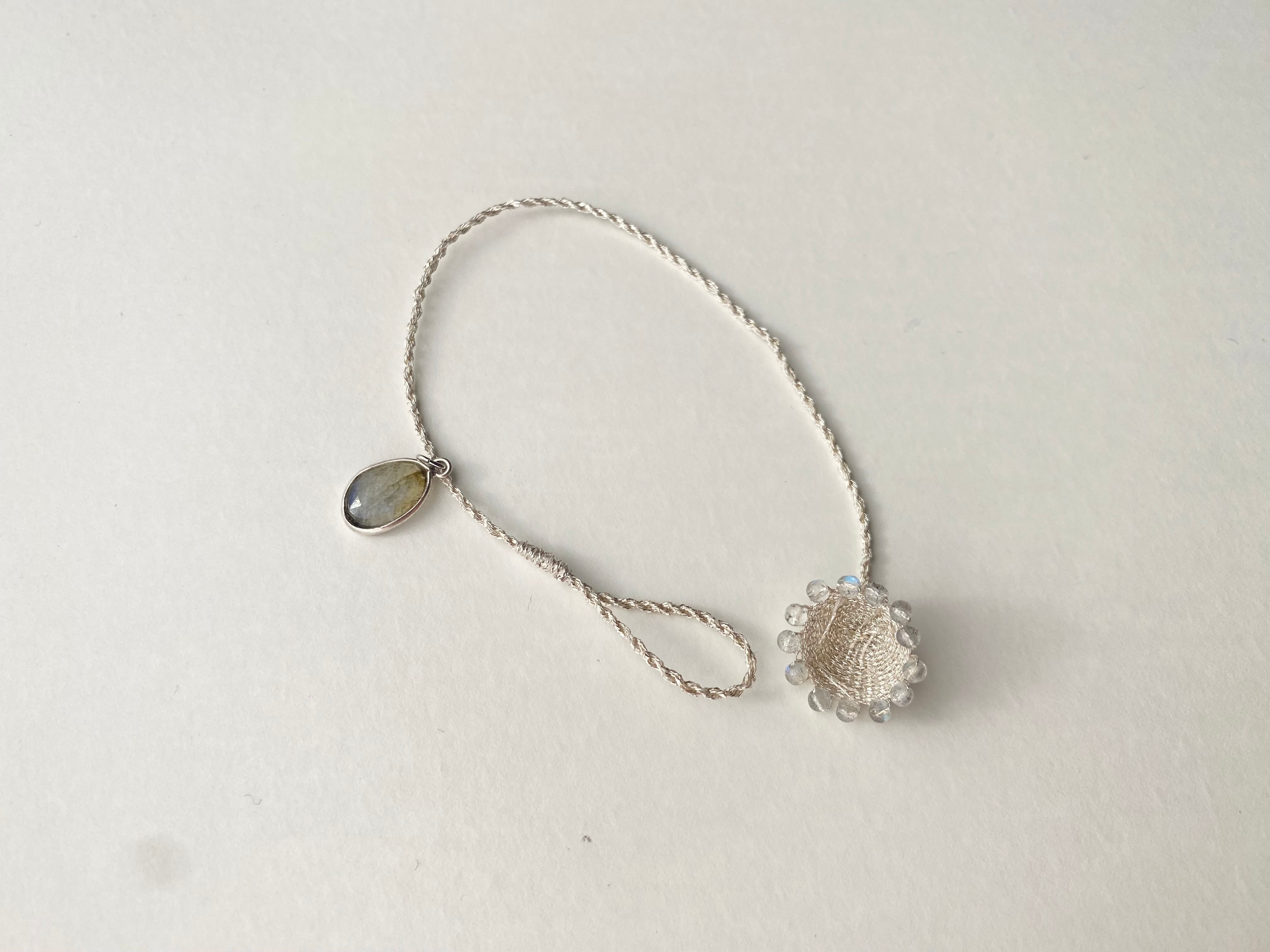 bracelet silver×gray