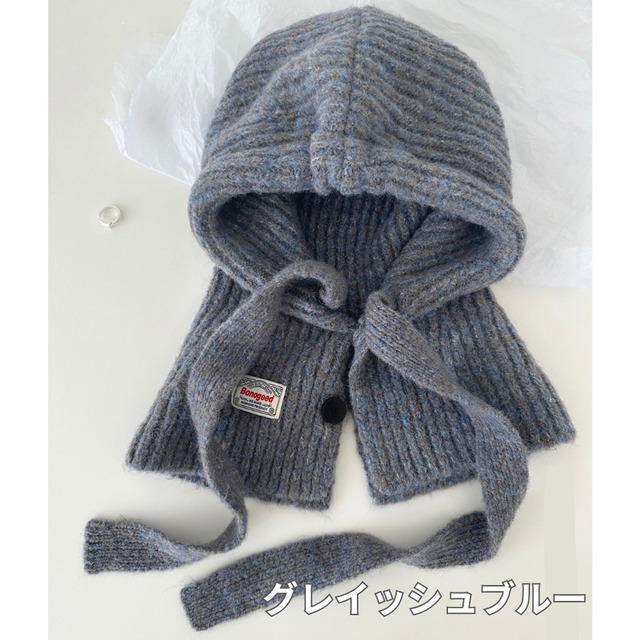 buttoned balaclava　J00256