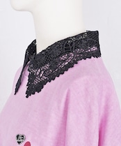 【直営限定ITEM】レースフロントボタンフェイクカラー (BLACK) CQ-48505H