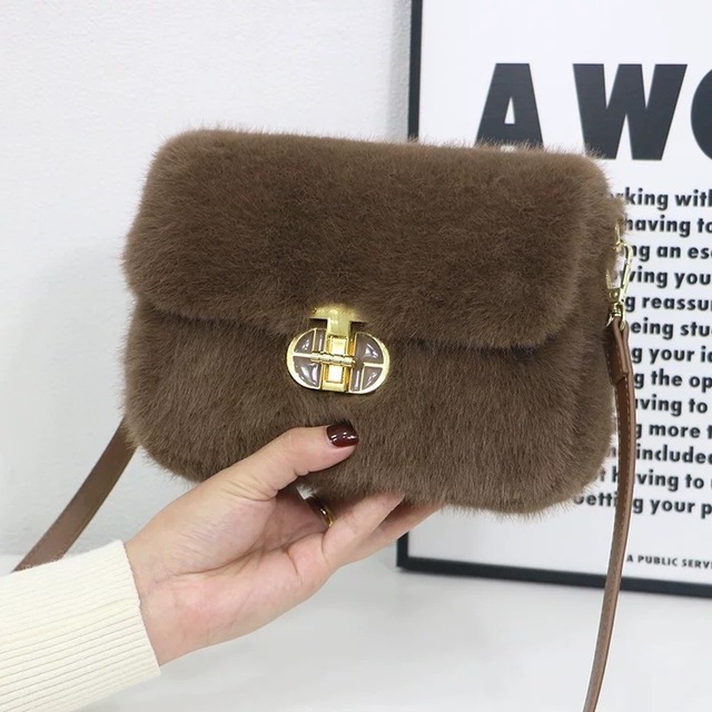 全6色/Fur flap shoulder bag　B846