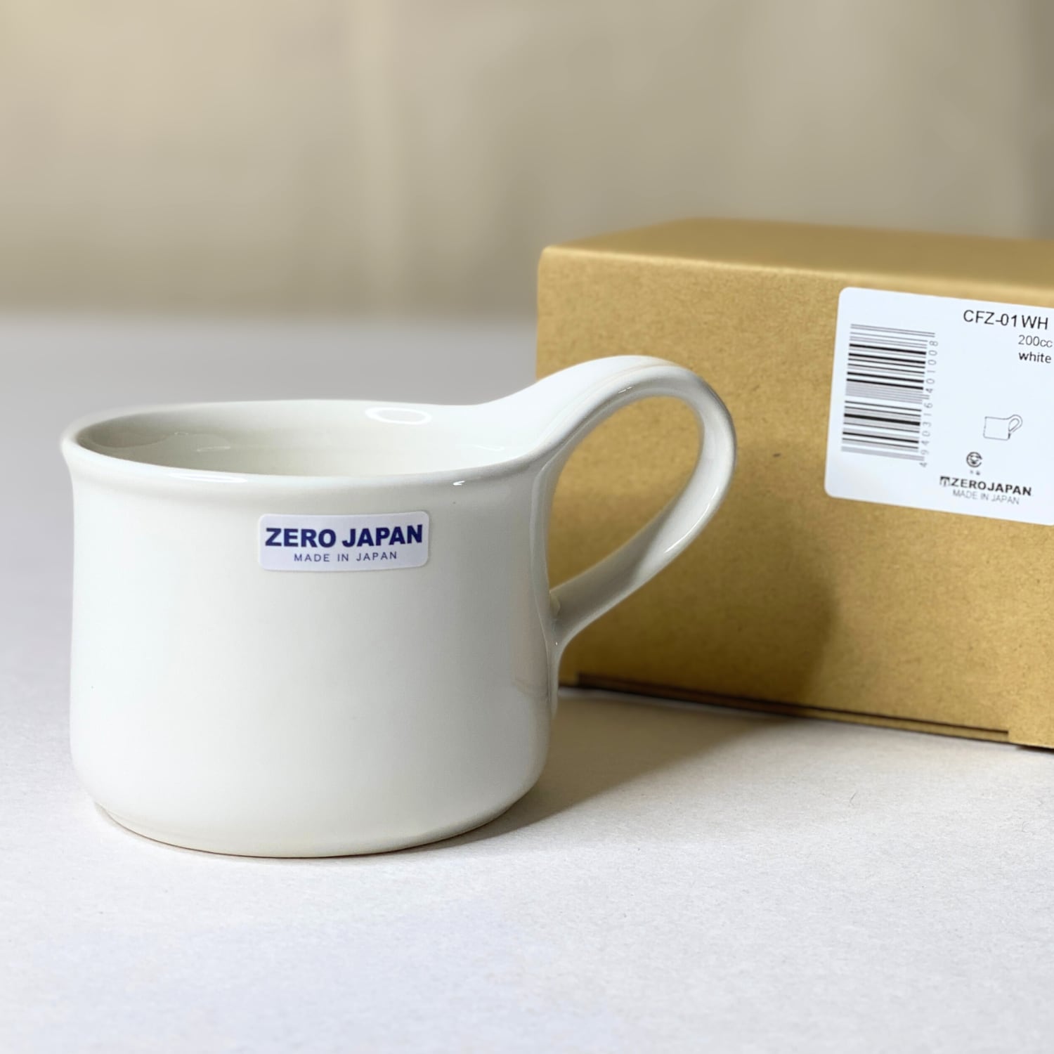 ZEROJAPAN カフェマグ スモール マグカップ 200cc ホワイト | CFZ-01