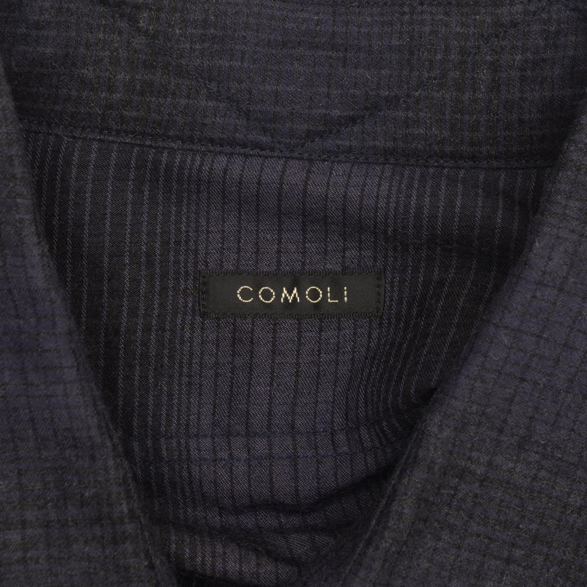 COMOLI / コモリ 21AW U03-02010 ウールシルク チェック ワーク