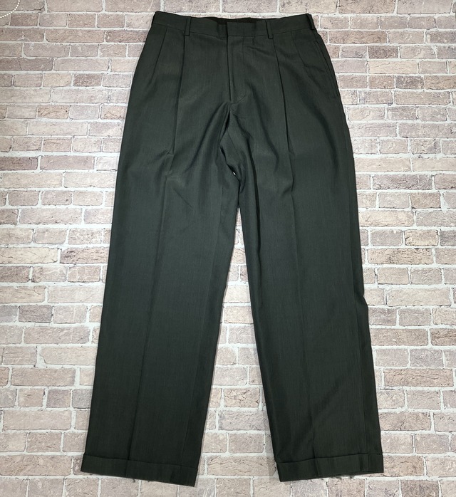 PERRY ELLIS RAYON/POLY SLACKS GRAY W32 L32.5
