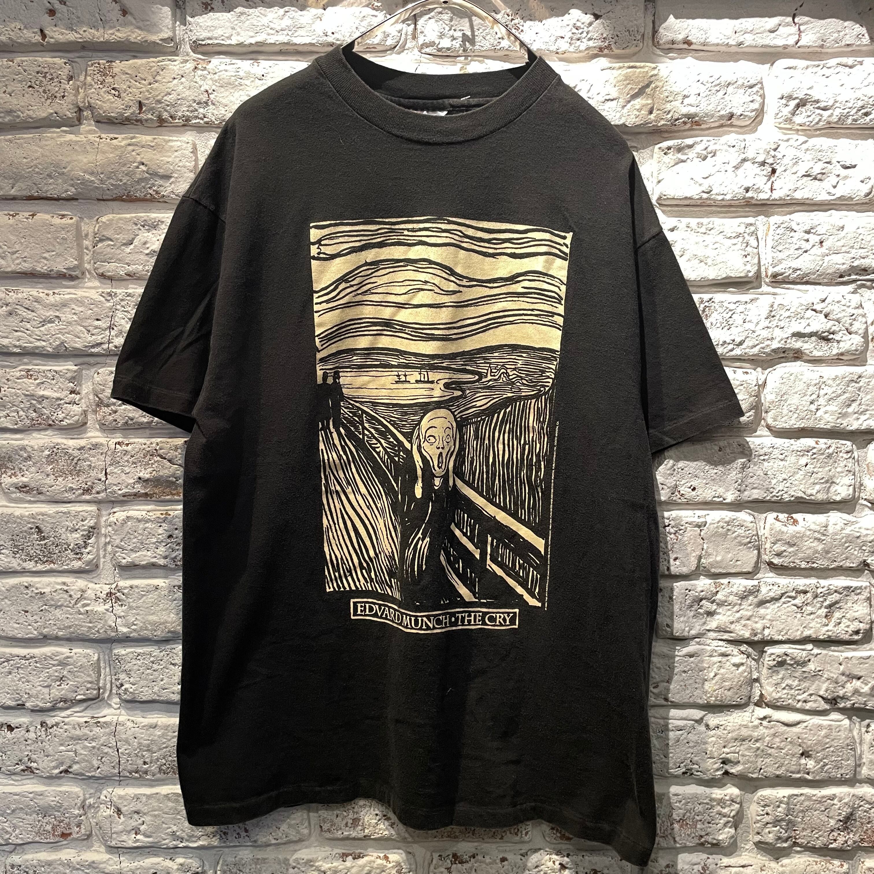 サントスピンク Edvard Munch エドヴァルド・ムンク アートTシャツ 90s