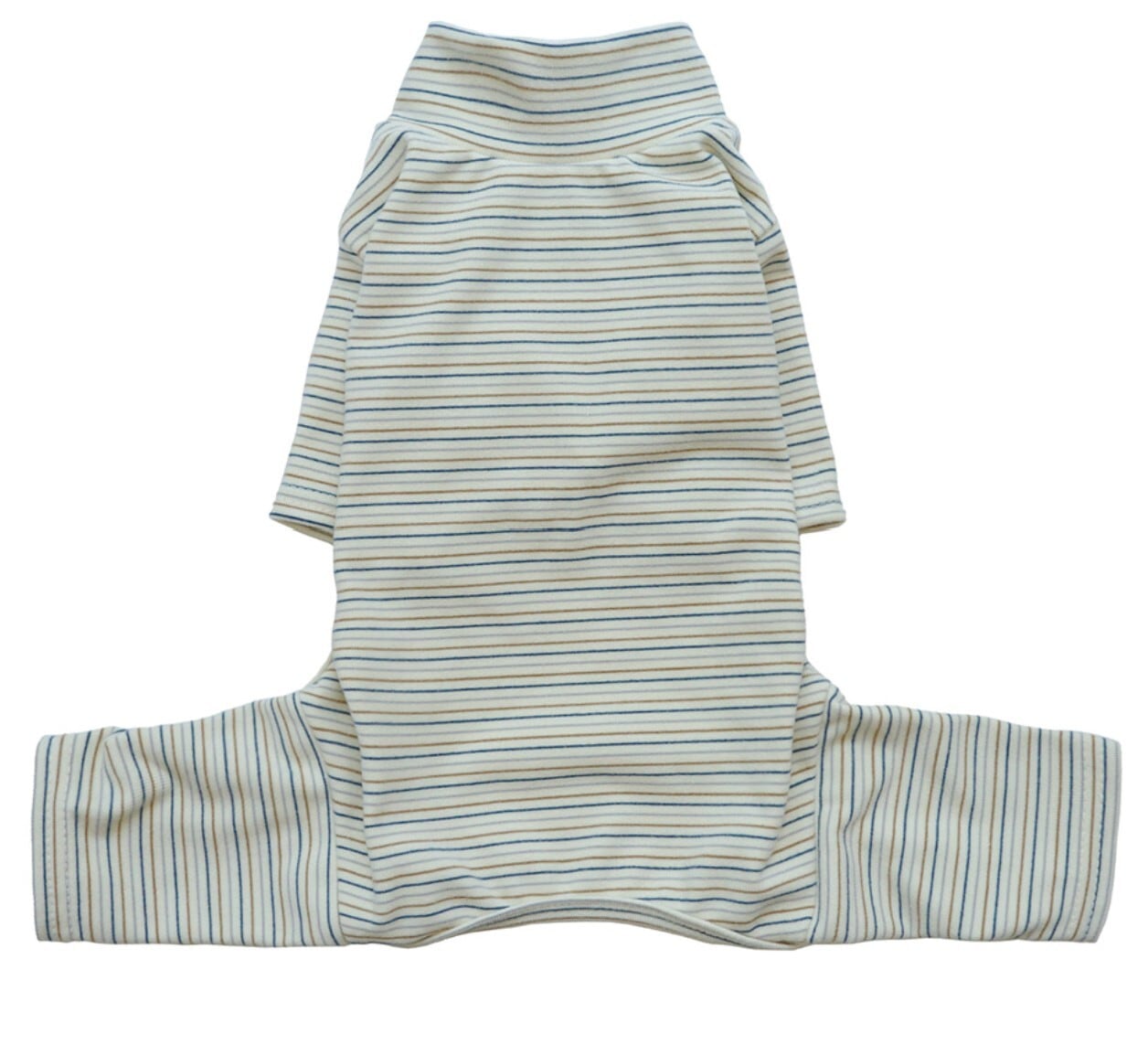 予約【noonoosoom】fluffy stripe basic turtle neck all in one (Ivory)